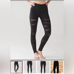 Lululemon Wunder Under Legging Pant Mesh Hero black 2 RARE!